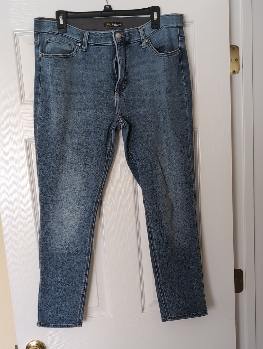 Lee Slim Fit Skinny Leg Mid Rise Blue Jeans